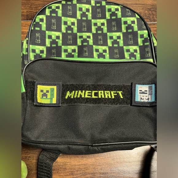 Minecraft Kids School Backpack 2 Pockets Hunger Games Accessories - Picture 3 of 6